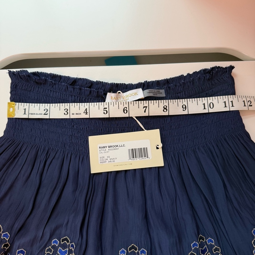 RAMY BROOK Cali Geometric Embroidered Mini Skirt XS NWT - Picture 7 of 8